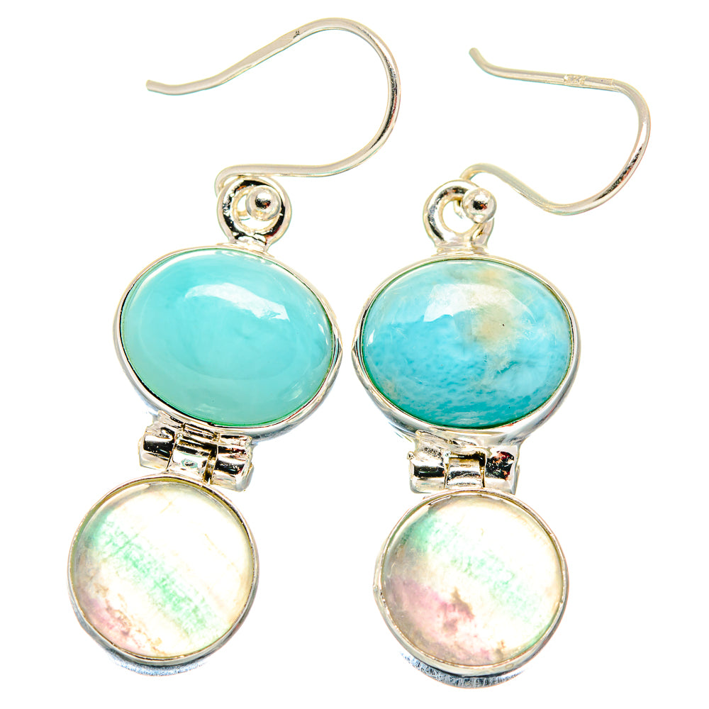 Larimar Earrings handcrafted by Anasilvercos - EARR423797