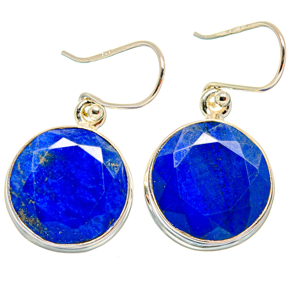 Lapis Lazuli Earrings handcrafted by Anasilvercos - EARR423805 - Photo 2
