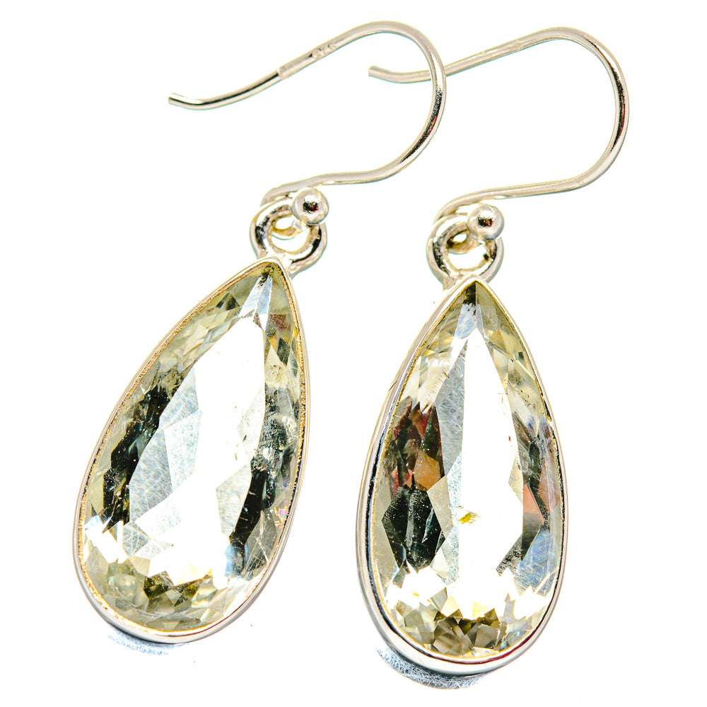 Green Amethyst Earrings handcrafted by Anasilvercos - EARR423809