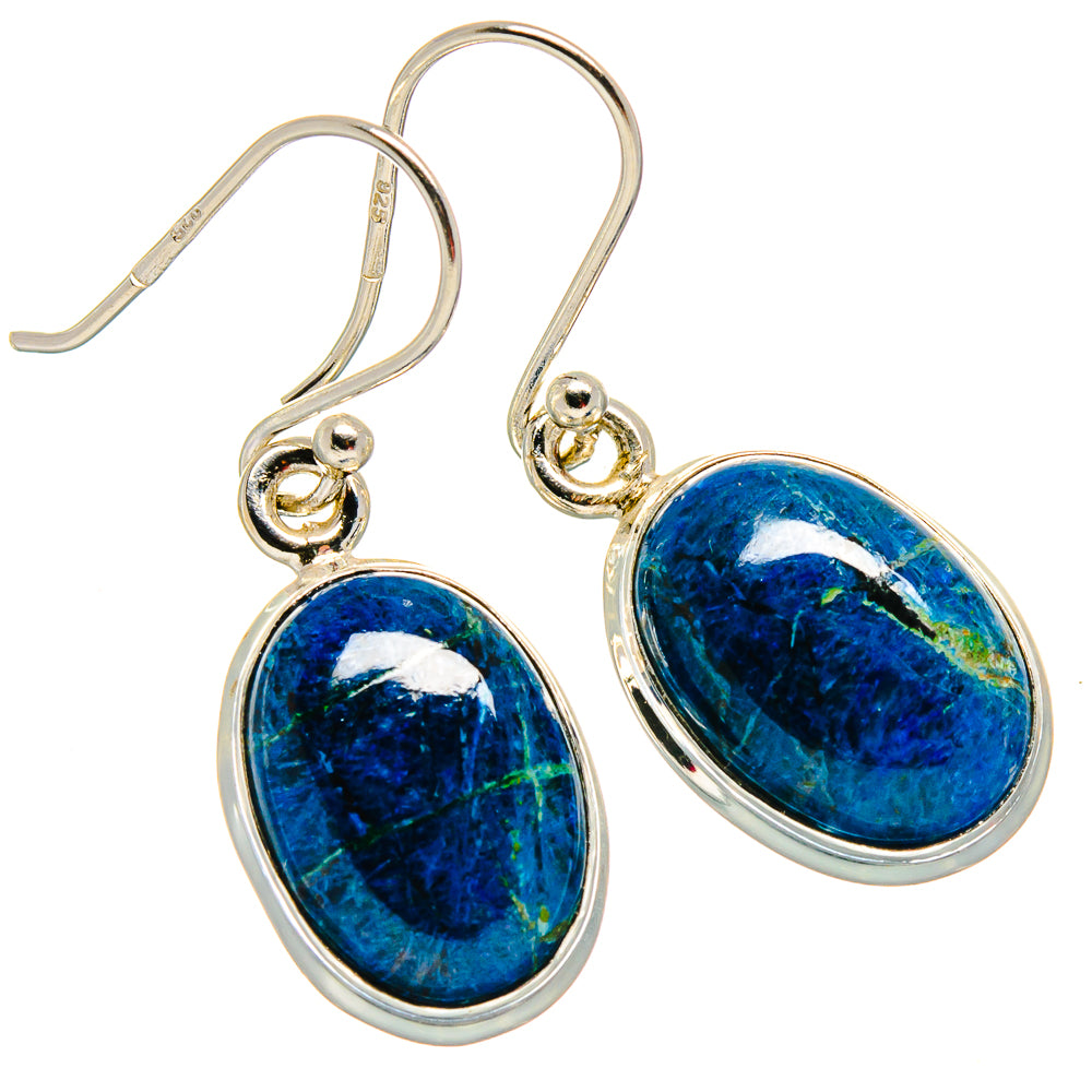 Shattuckite Earrings handcrafted by Anasilvercos - EARR423821