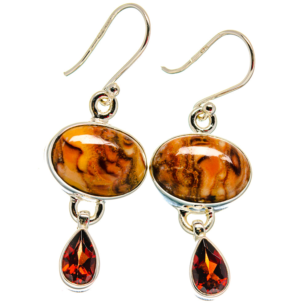 Mookaite Earrings handcrafted by Anasilvercos - EARR423851