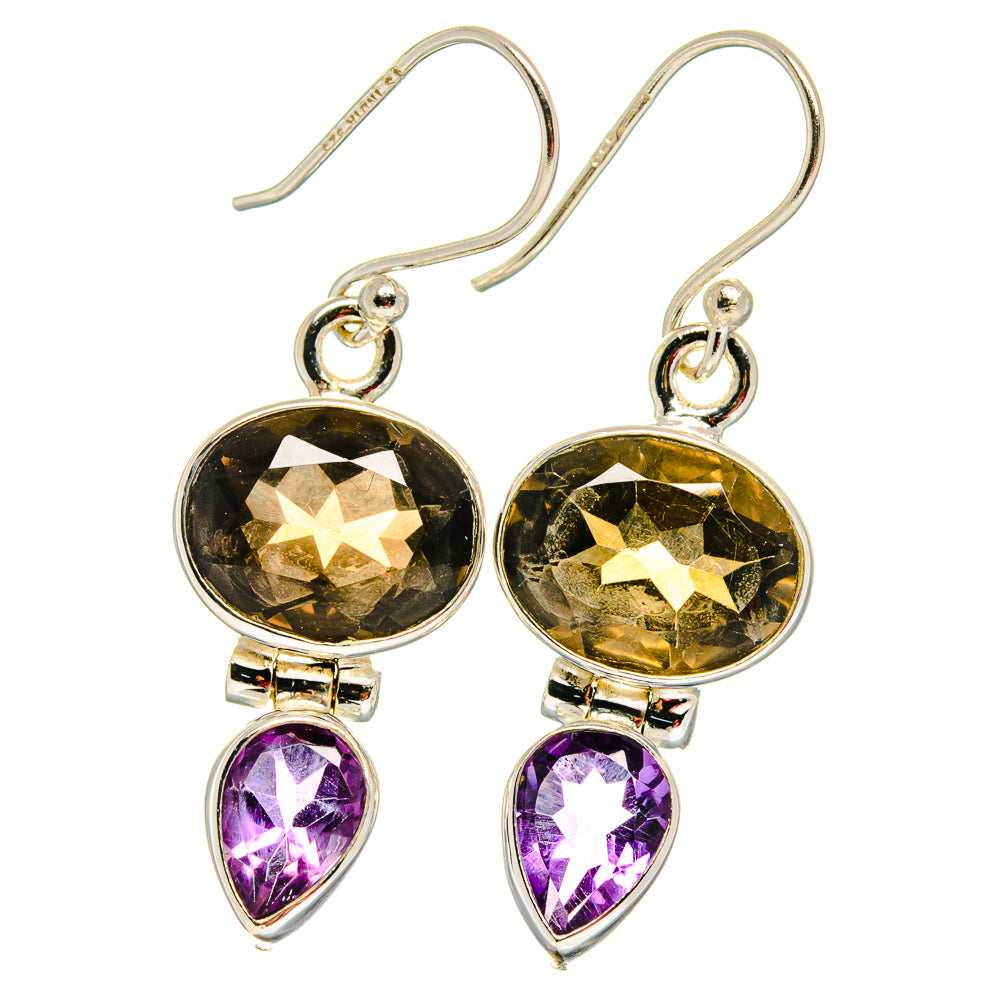 Smoky Quartz Earrings handcrafted by Anasilvercos - EARR423854