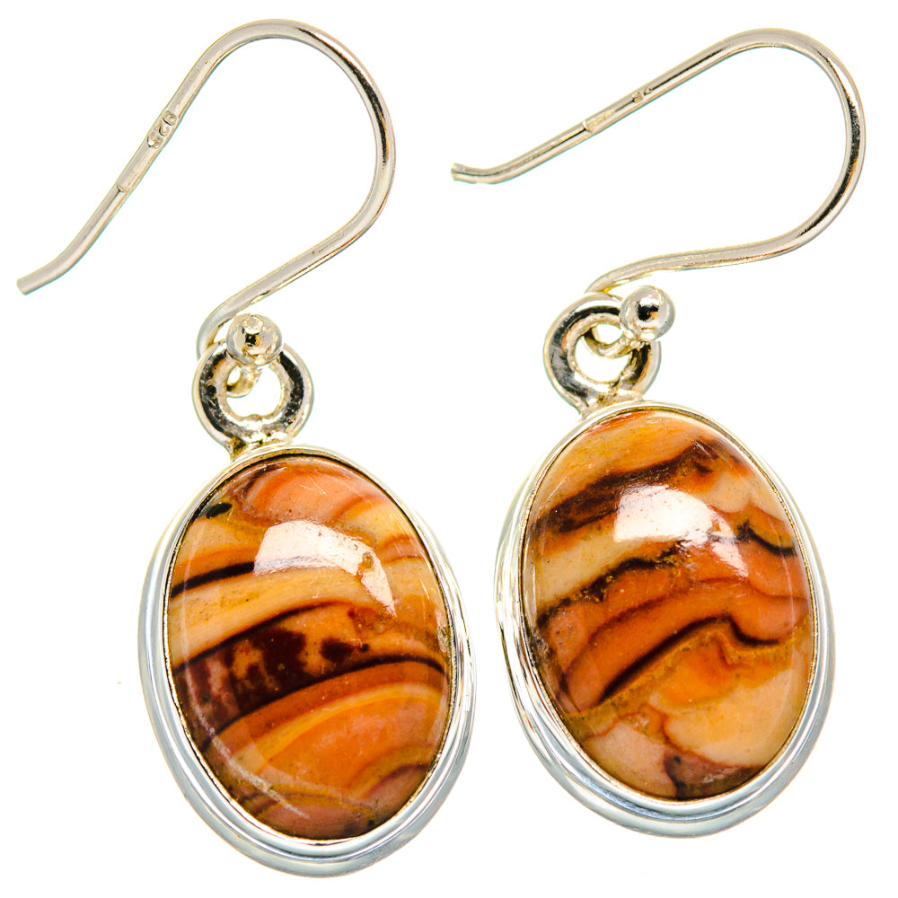 Imperial Jasper Earrings handcrafted by Anasilvercos - EARR423871
