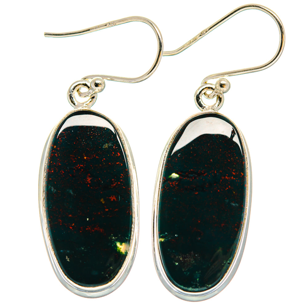 Bloodstone Earrings handcrafted by Anasilvercos - EARR423879
