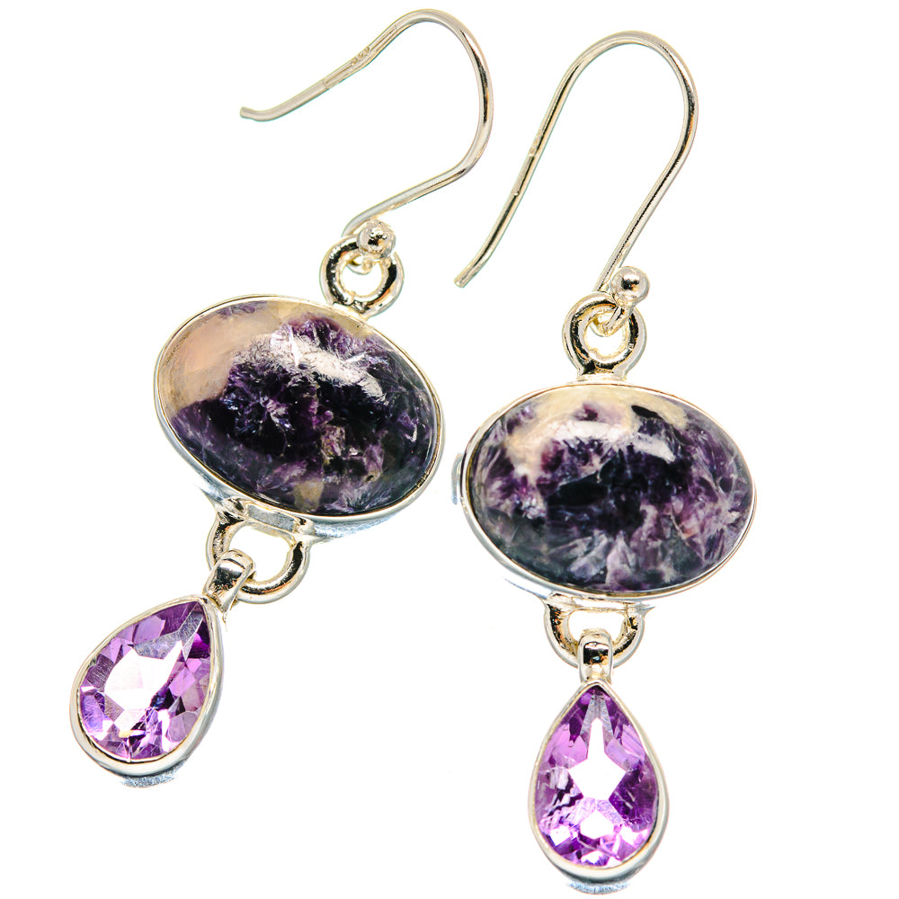 Russian Eudialyte Earrings handcrafted by Anasilvercos - EARR423893