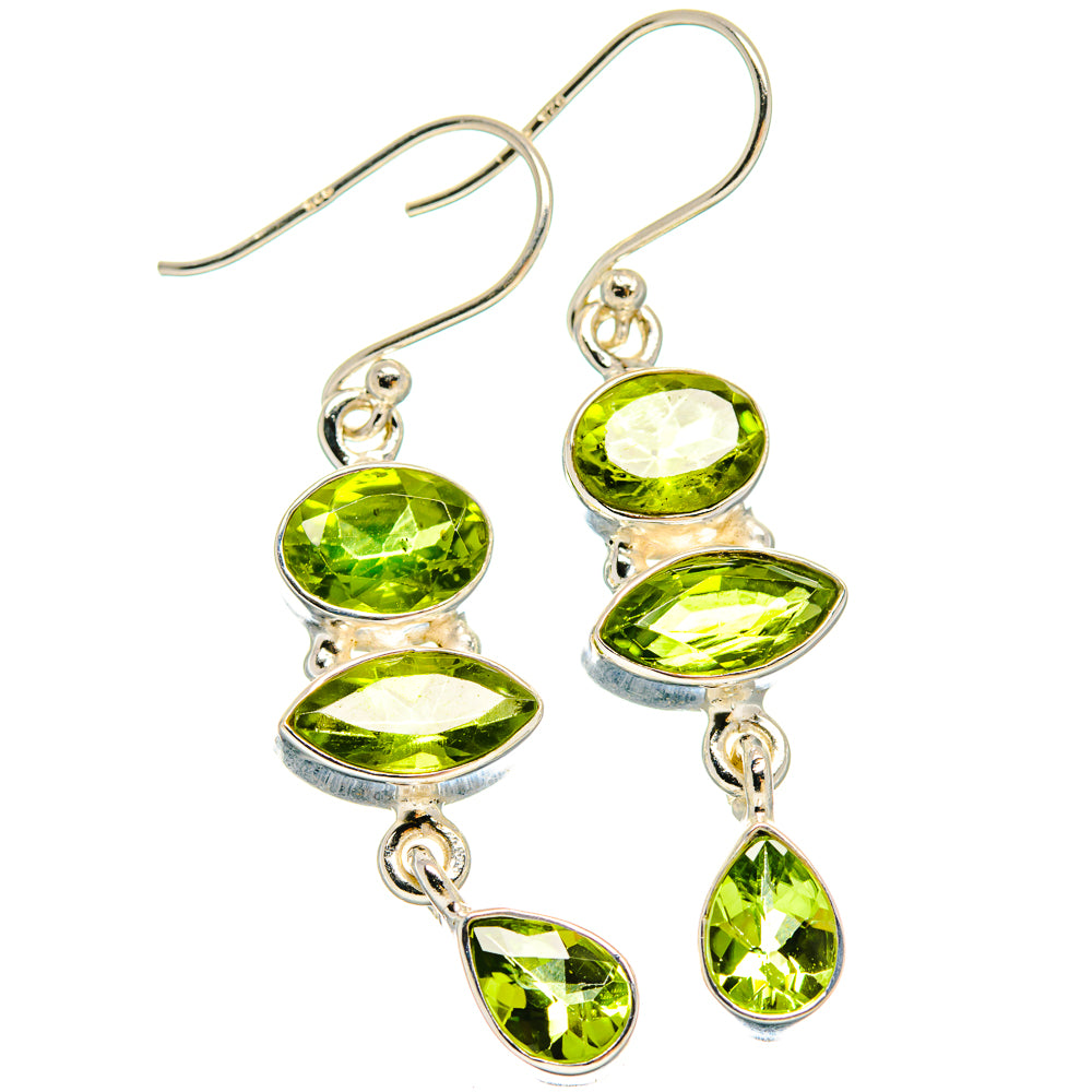 Peridot Earrings handcrafted by Anasilvercos - EARR423894