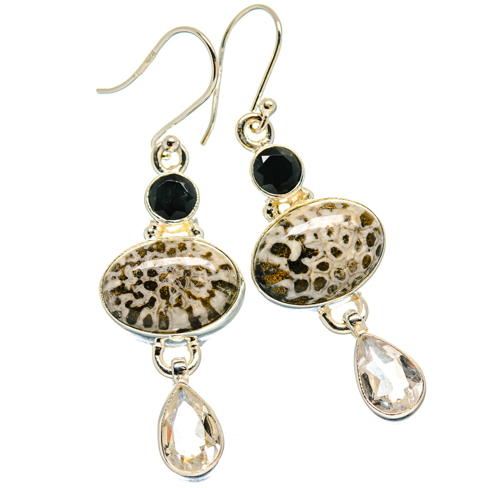 Stingray Coral Earrings handcrafted by Anasilvercos - EARR423904