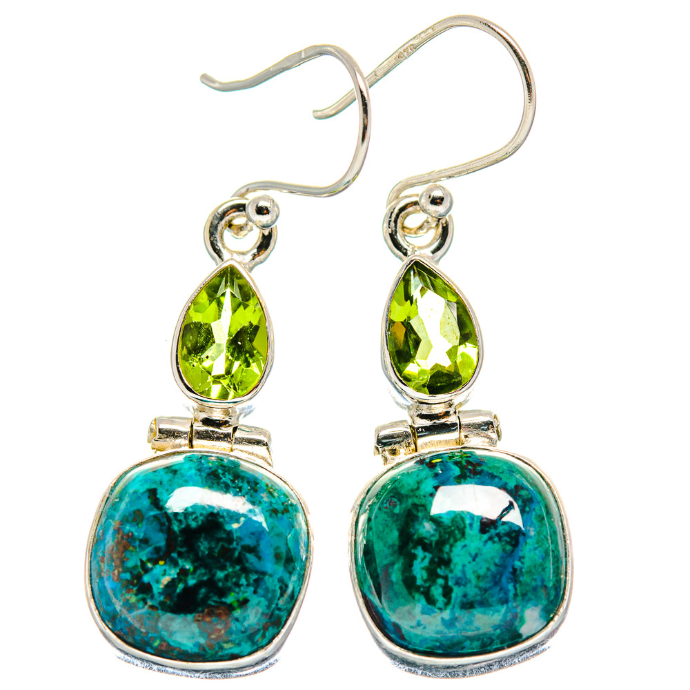 Tibetan Turquoise Earrings handcrafted by Anasilvercos - EARR423923