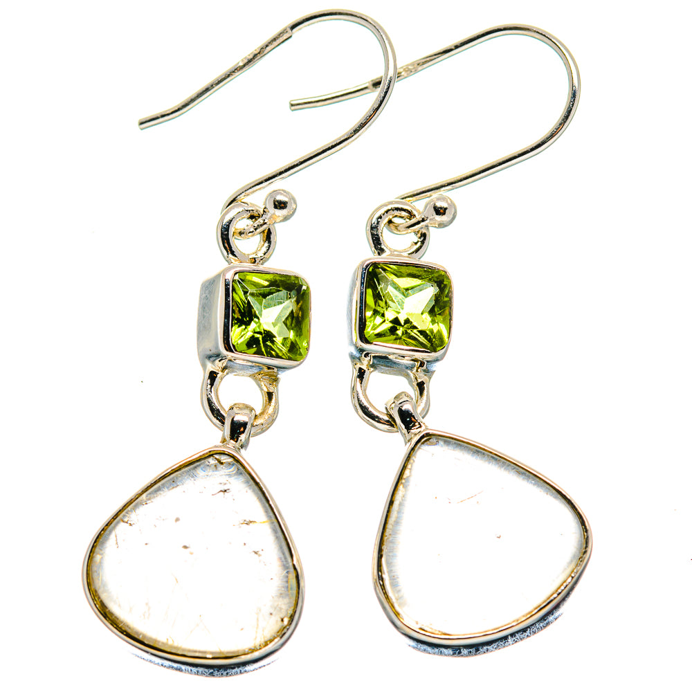 Rutilated Quartz Earrings handcrafted by Anasilvercos - EARR423927