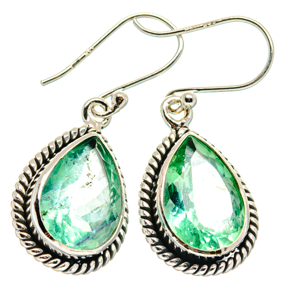Green Fluorite Earrings handcrafted by Anasilvercos - EARR423940