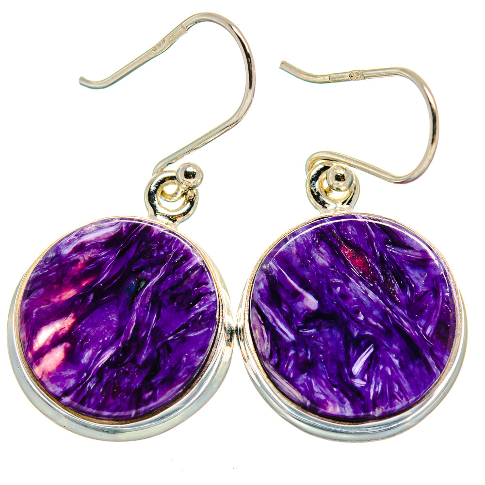 Charoite Earrings handcrafted by Anasilvercos - EARR423941