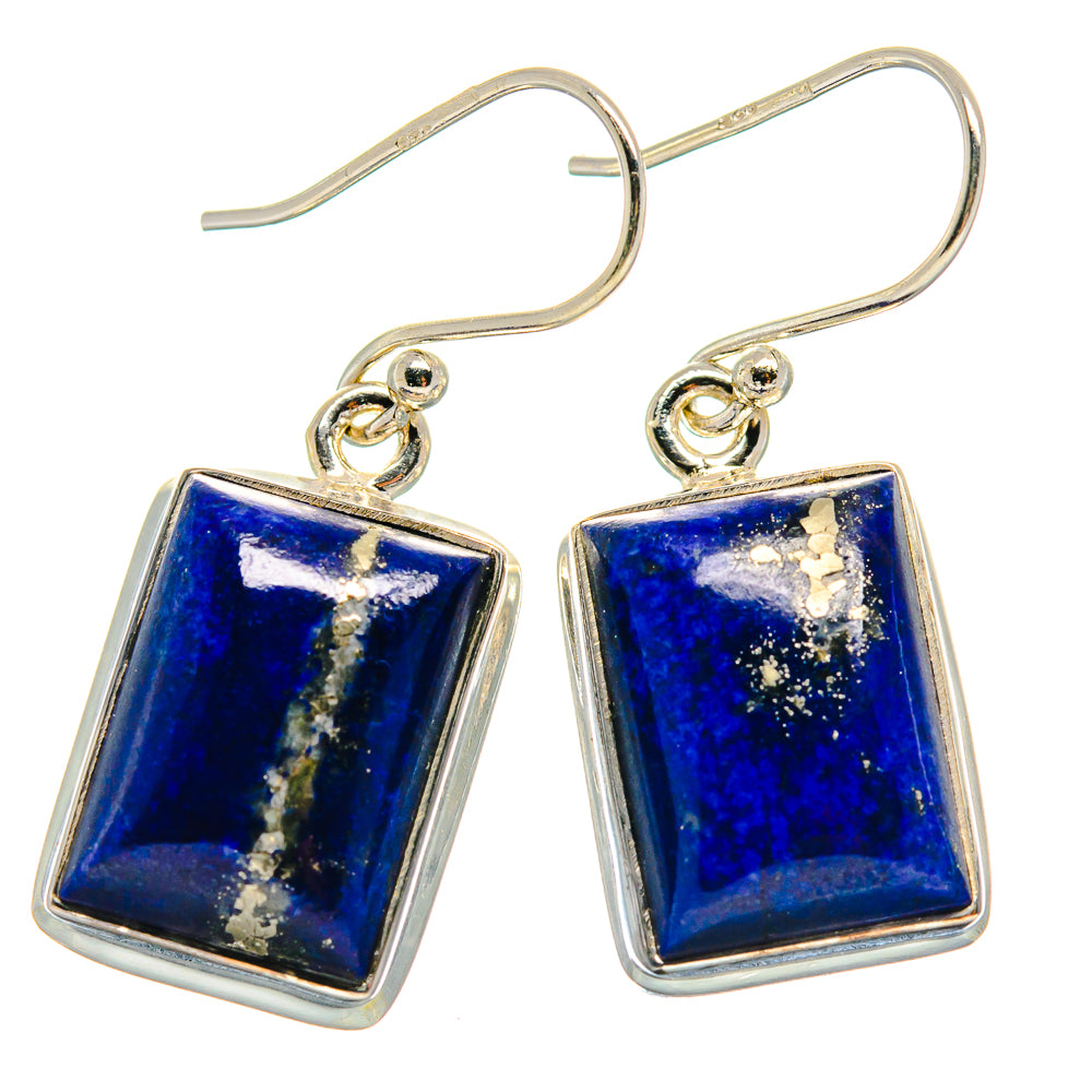 Lapis Lazuli Earrings handcrafted by Anasilvercos - EARR423942