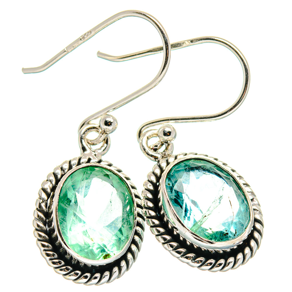 Green Fluorite Earrings handcrafted by Anasilvercos - EARR423947