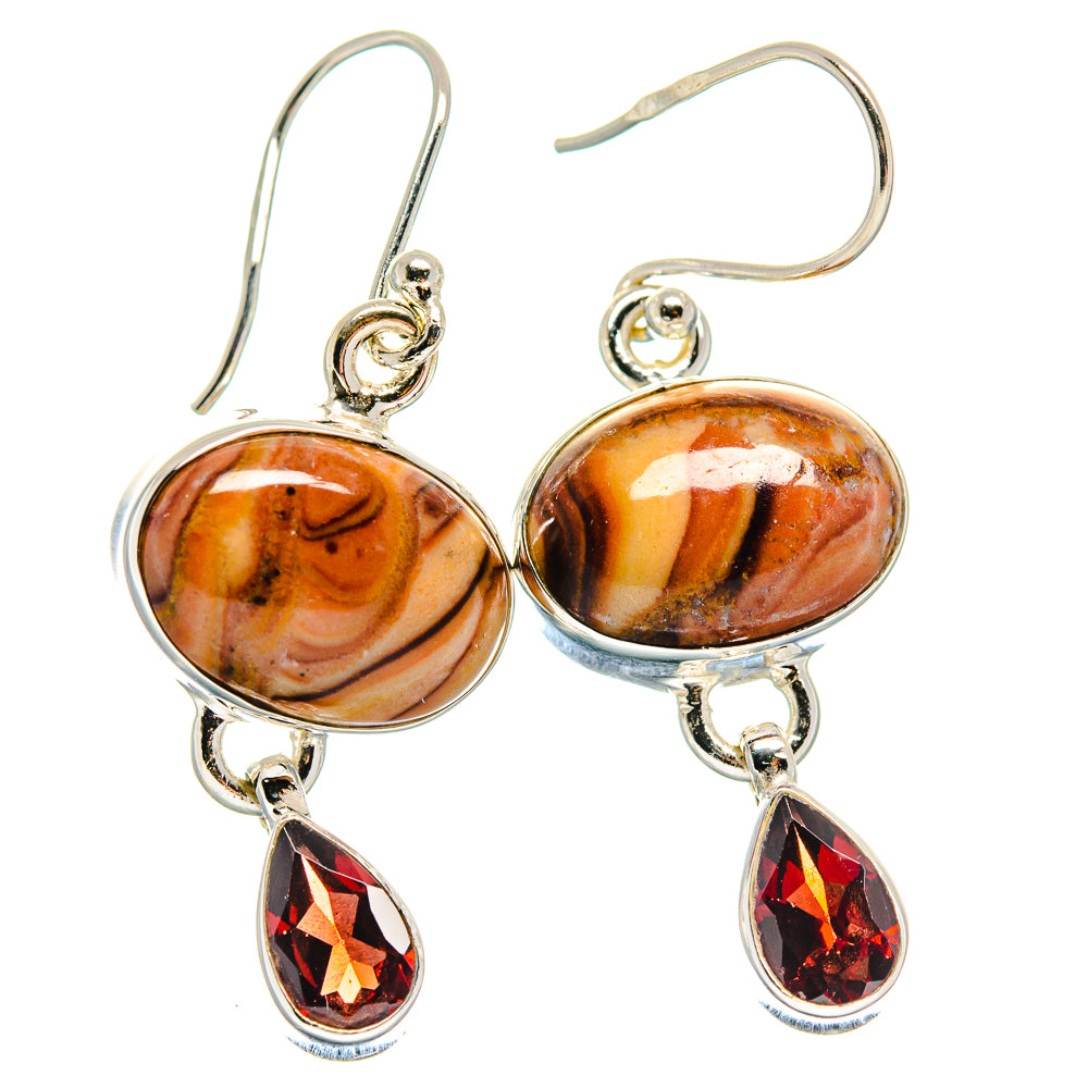 Mookaite Earrings handcrafted by Anasilvercos - EARR423954