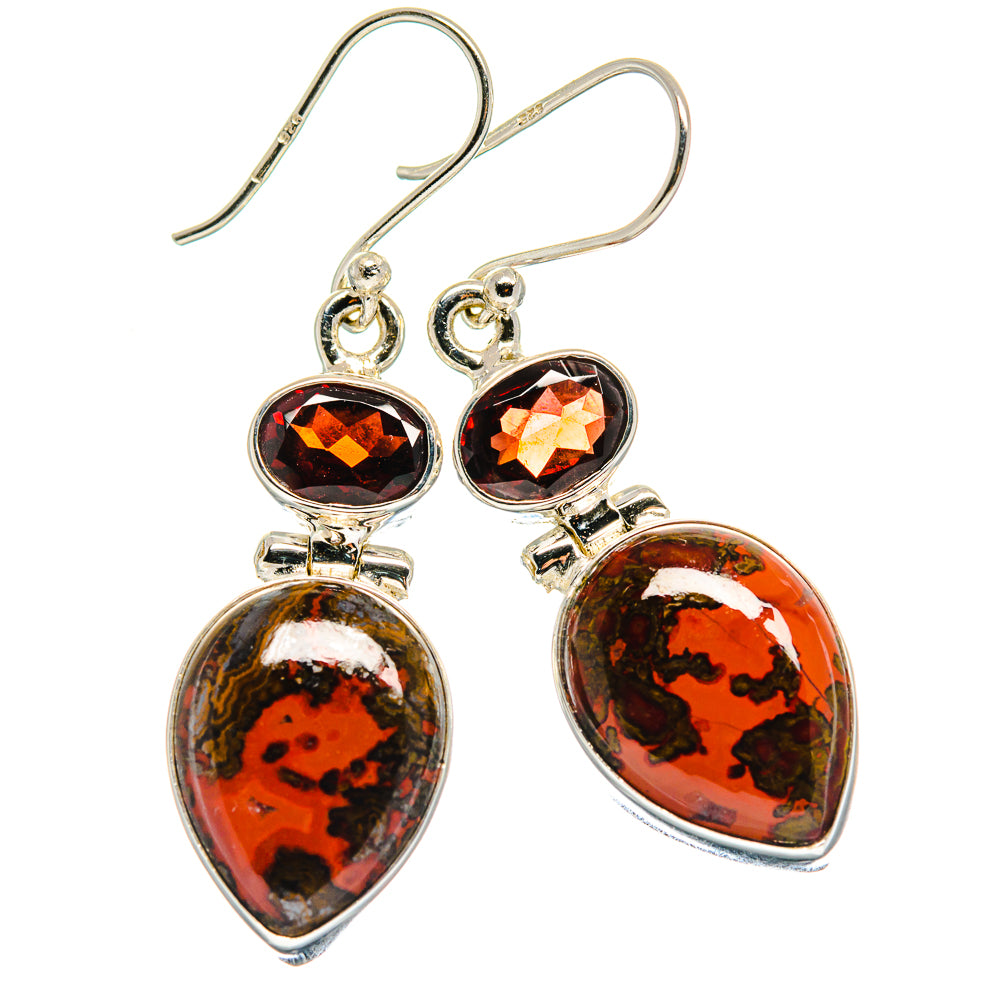 Moroccan Agate Earrings handcrafted by Anasilvercos - EARR423958