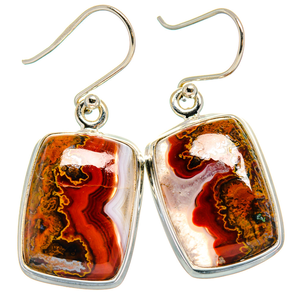 Moroccan Agate Earrings handcrafted by Anasilvercos - EARR423966