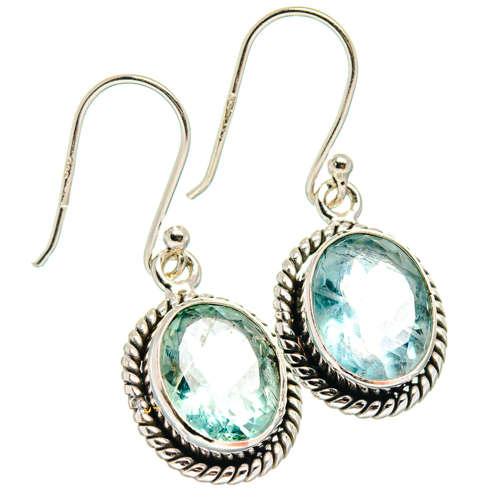 Green Fluorite Earrings handcrafted by Anasilvercos - EARR423971