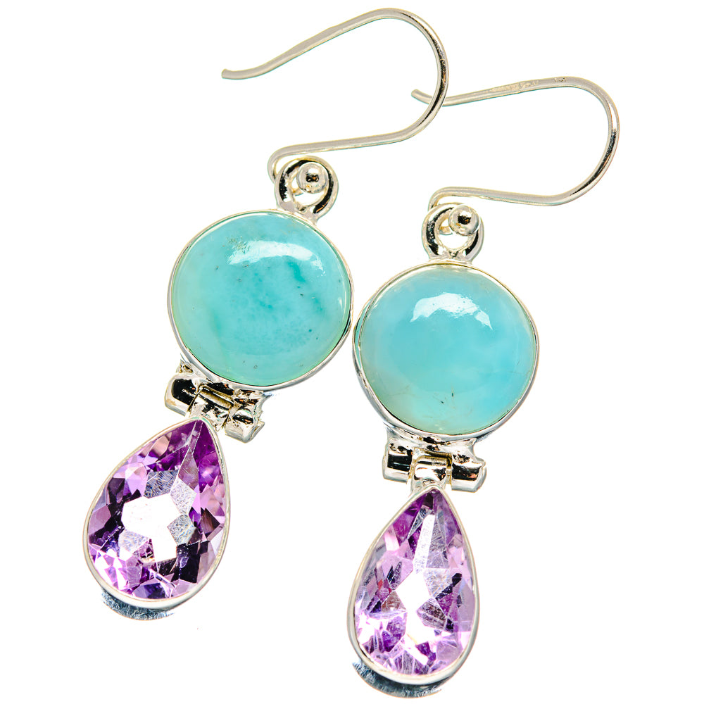 Larimar Earrings handcrafted by Anasilvercos - EARR423990