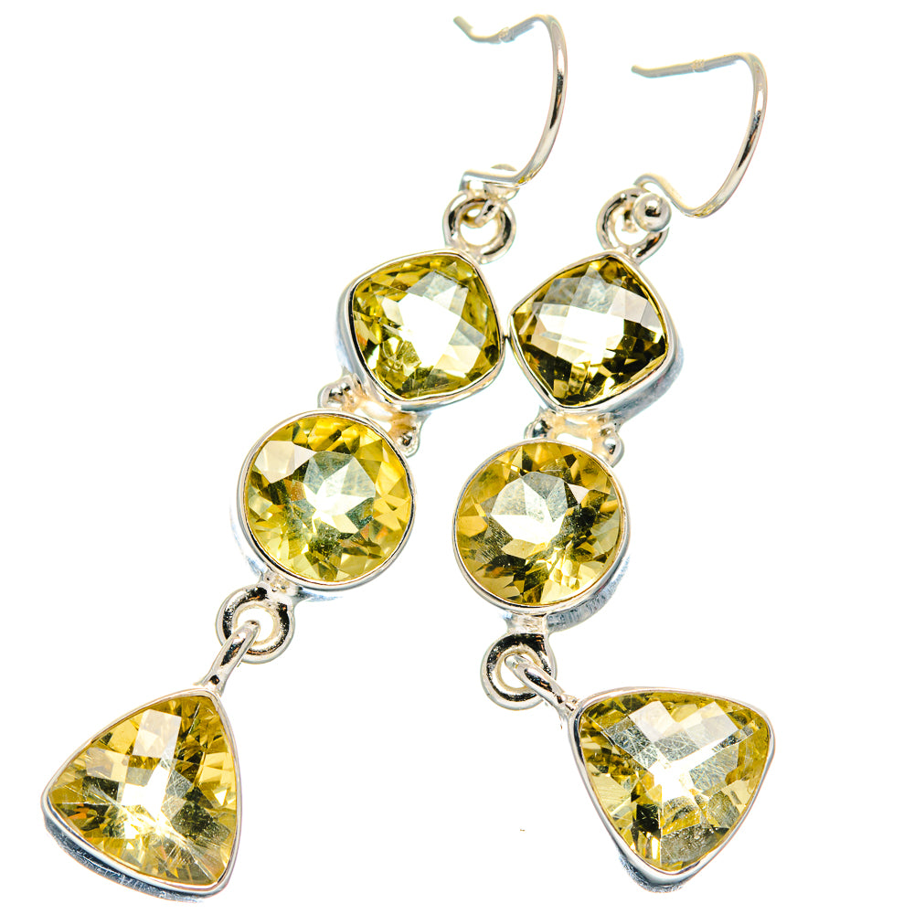 Citrine Earrings handcrafted by Anasilvercos - EARR423996