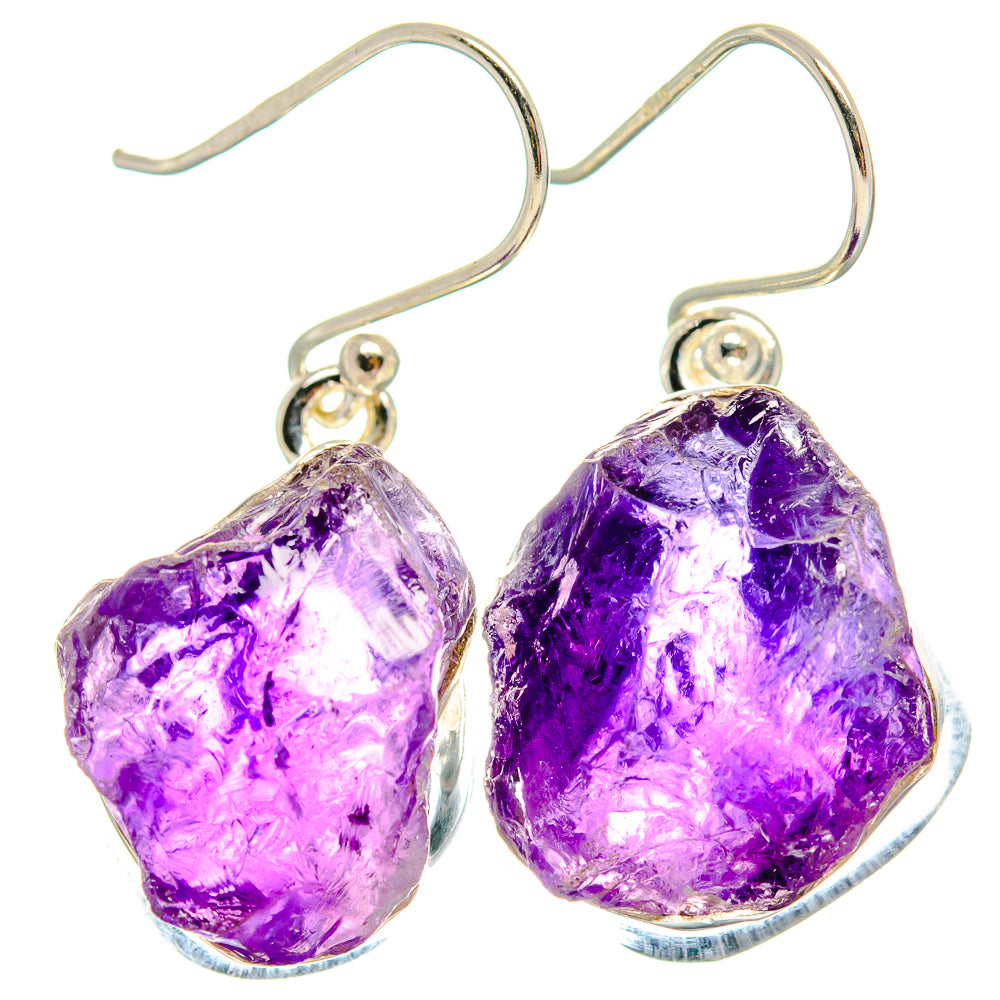 Amethyst Earrings handcrafted by Anasilvercos - EARR424003