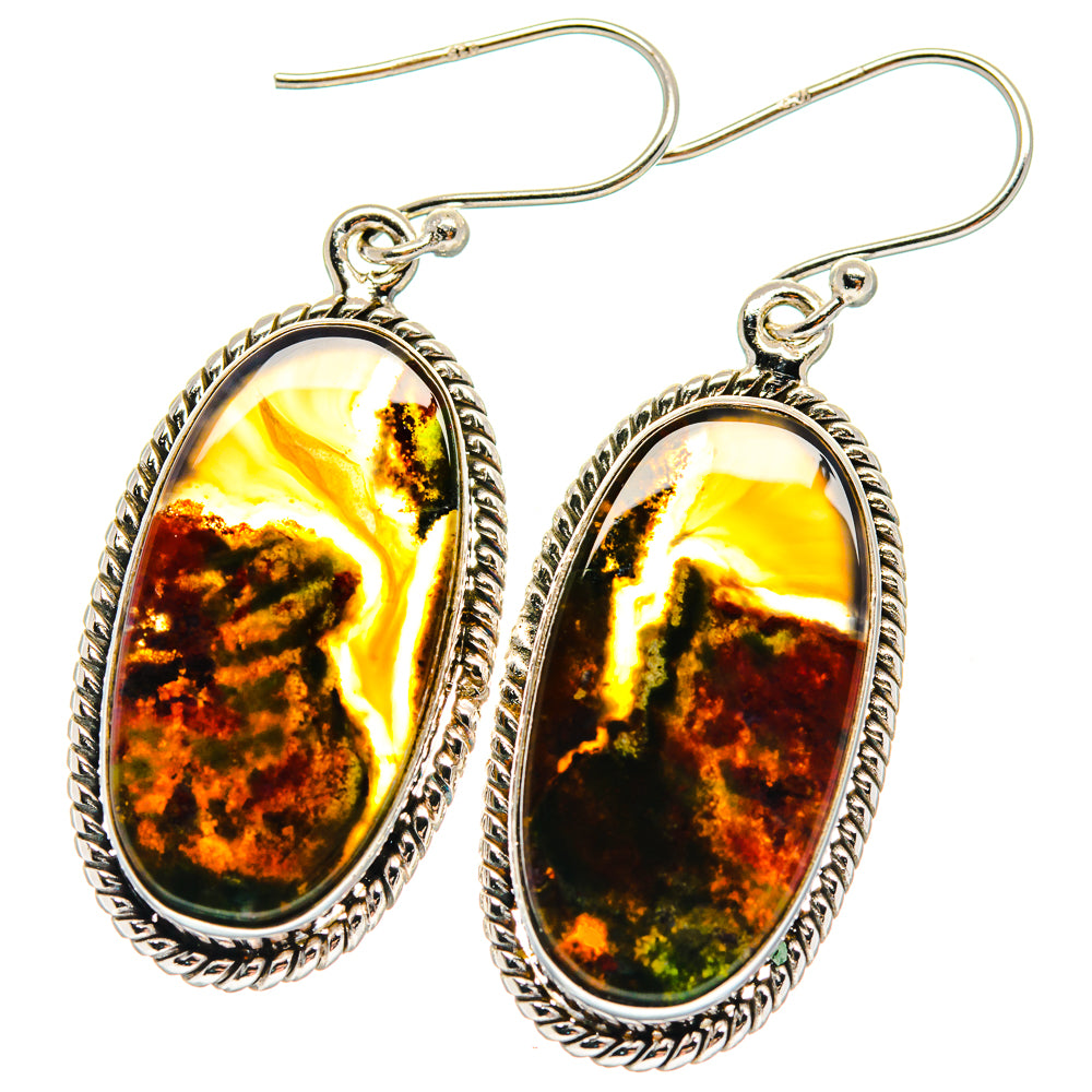 Ocean Jasper Earrings handcrafted by Anasilvercos - EARR424004