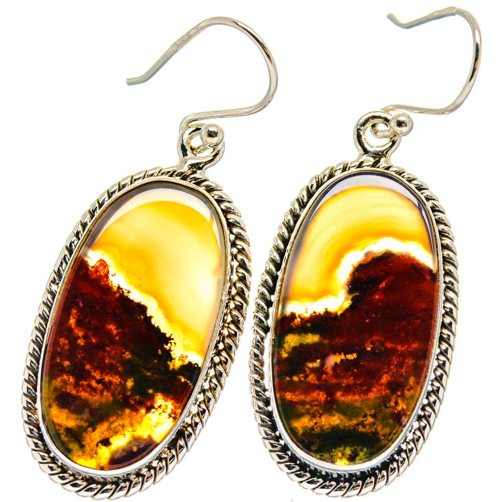 Ocean Jasper Earrings handcrafted by Anasilvercos - EARR424010
