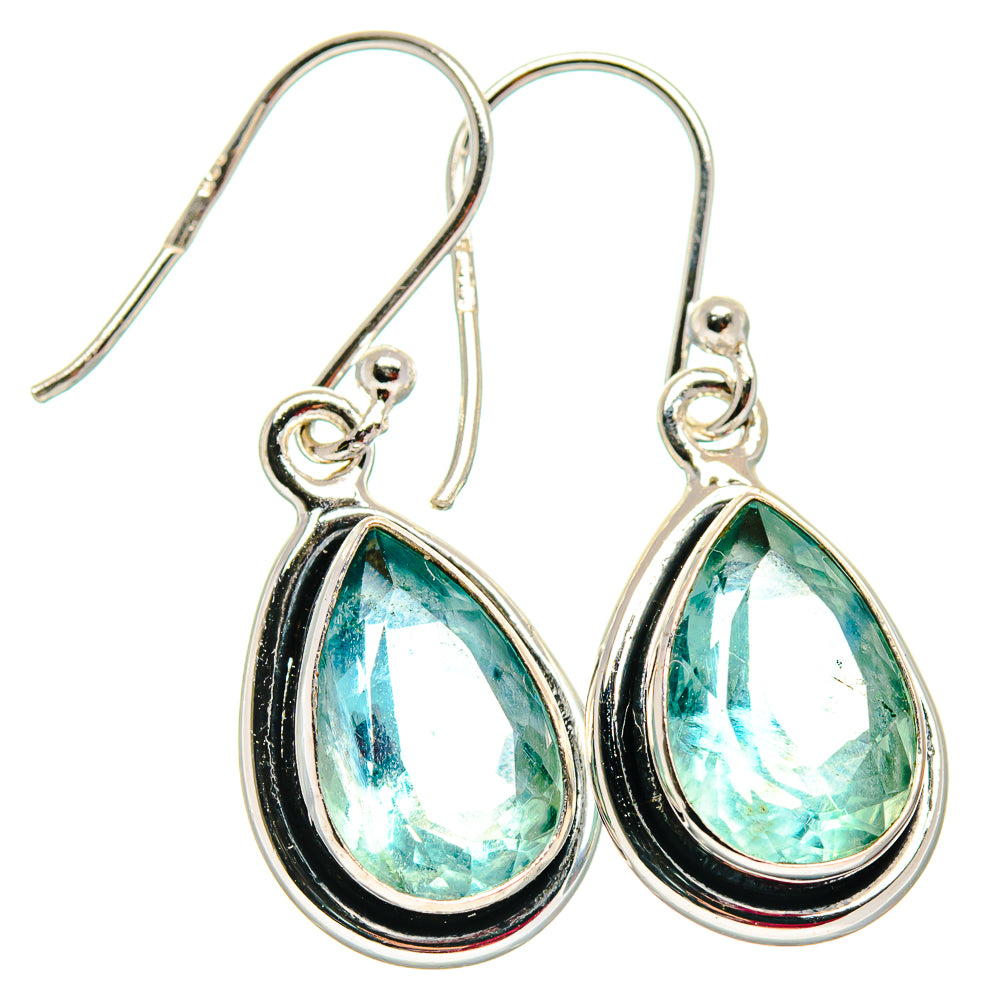 Green Fluorite Earrings handcrafted by Anasilvercos - EARR424023
