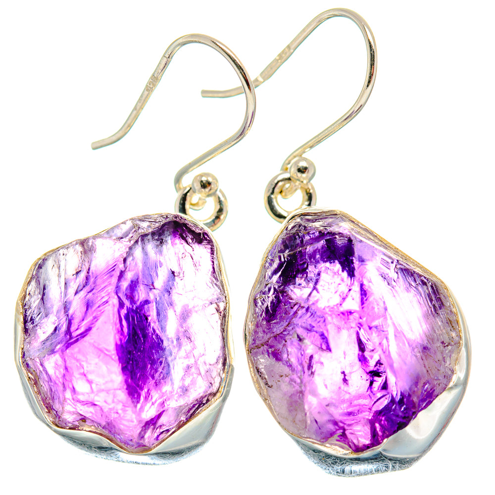 Amethyst Earrings handcrafted by Anasilvercos - EARR424062