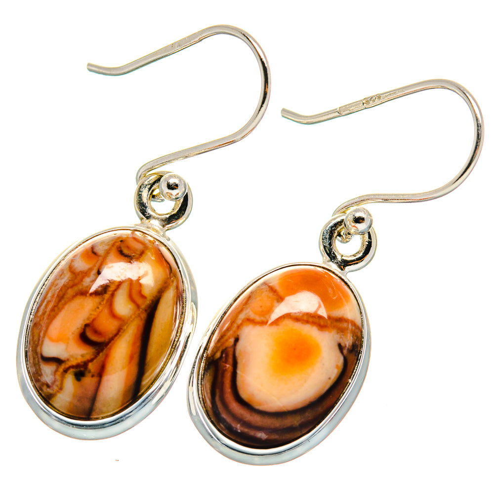 Imperial Jasper Earrings handcrafted by Anasilvercos - EARR424065
