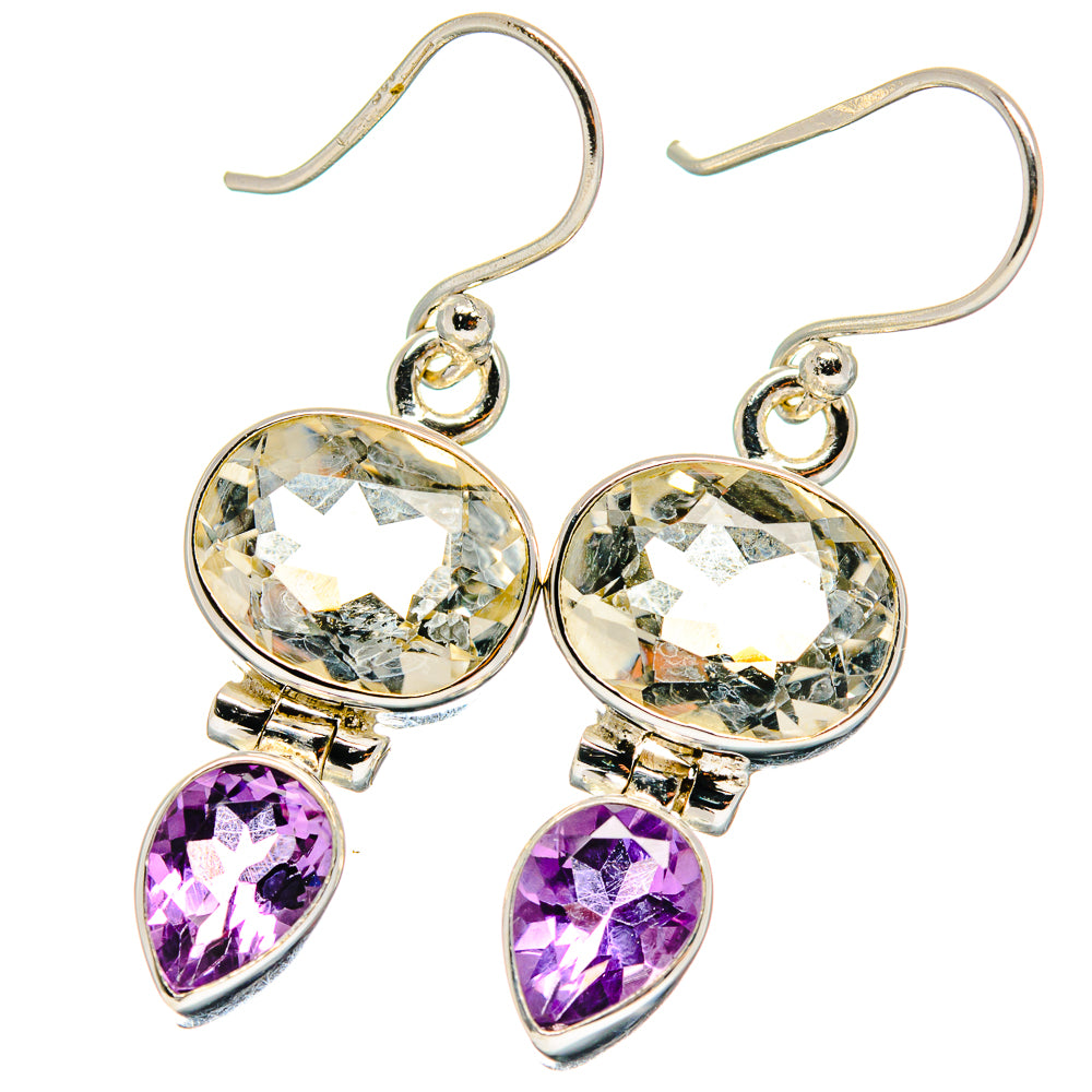White Quartz Earrings handcrafted by Anasilvercos - EARR424067