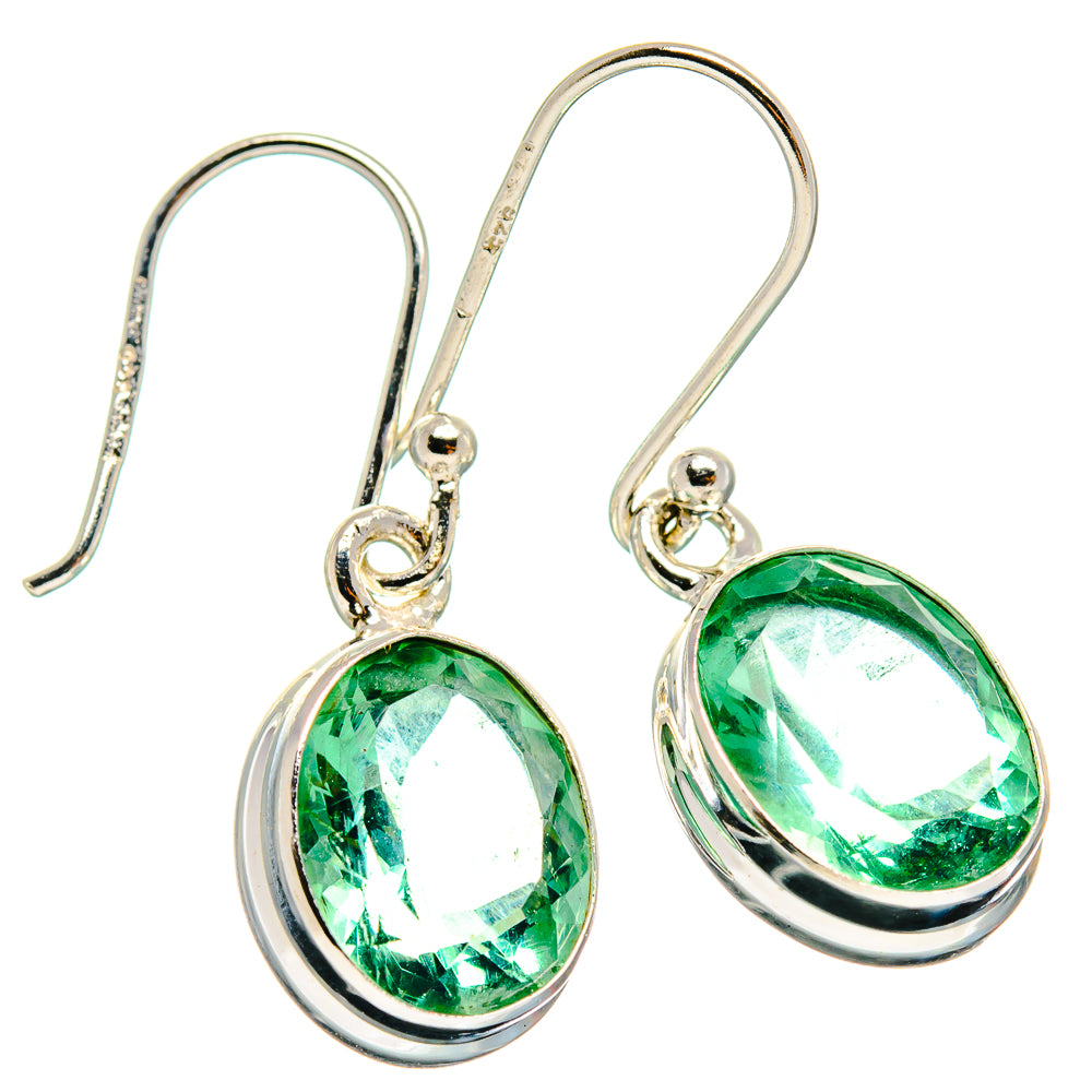 Green Fluorite Earrings handcrafted by Anasilvercos - EARR424072 - Photo 2