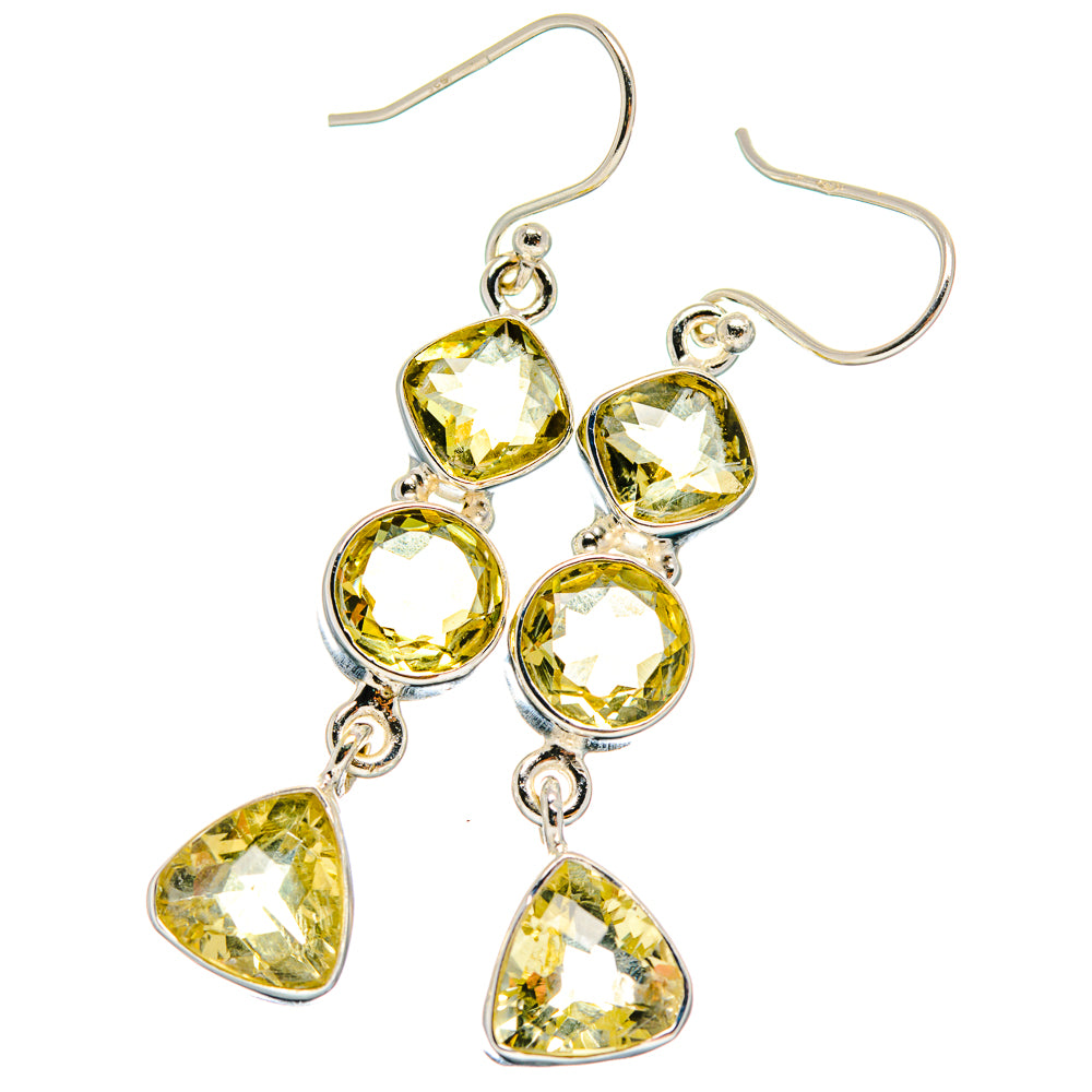 Citrine Earrings handcrafted by Anasilvercos - EARR424088