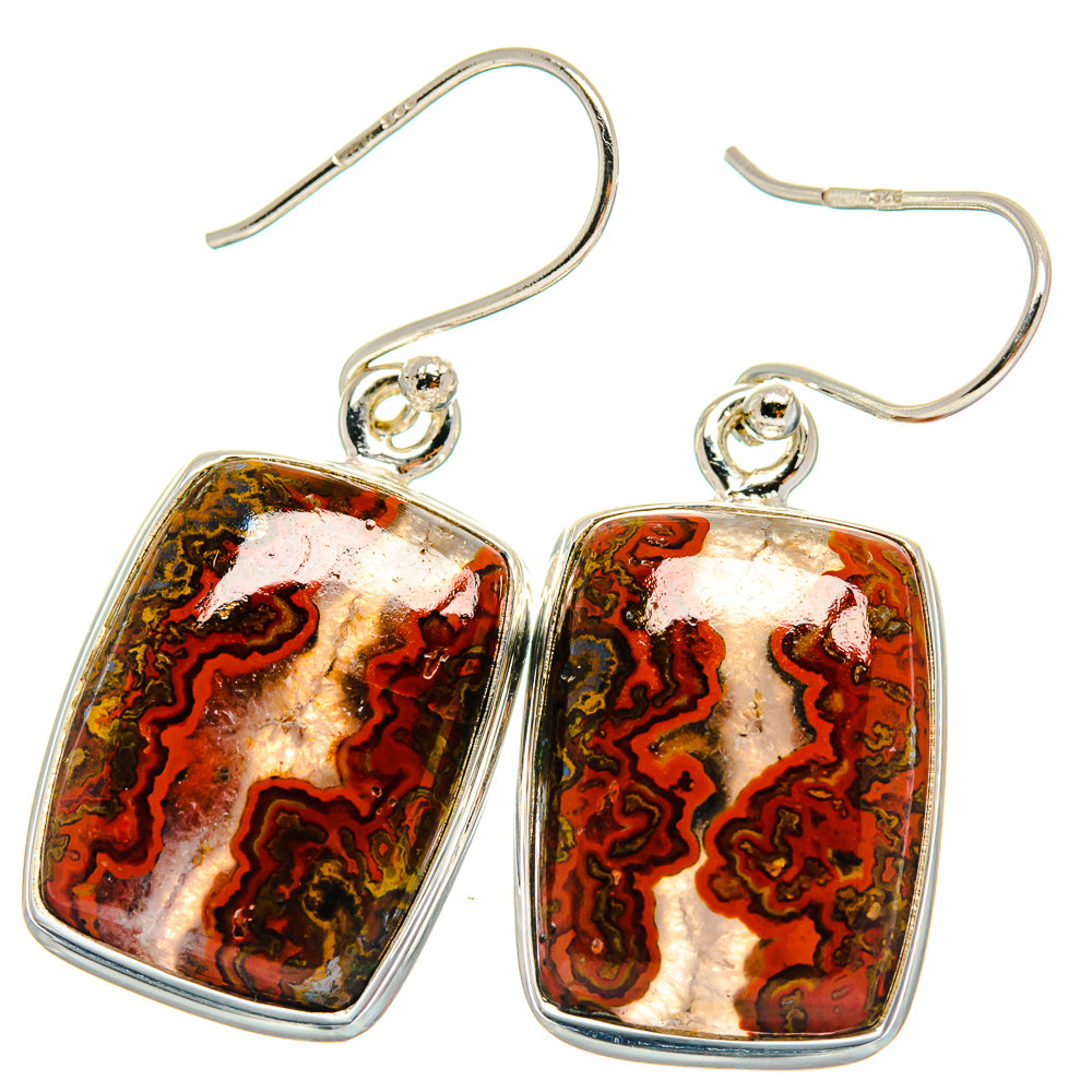 Moroccan Agate Earrings handcrafted by Anasilvercos - EARR424100