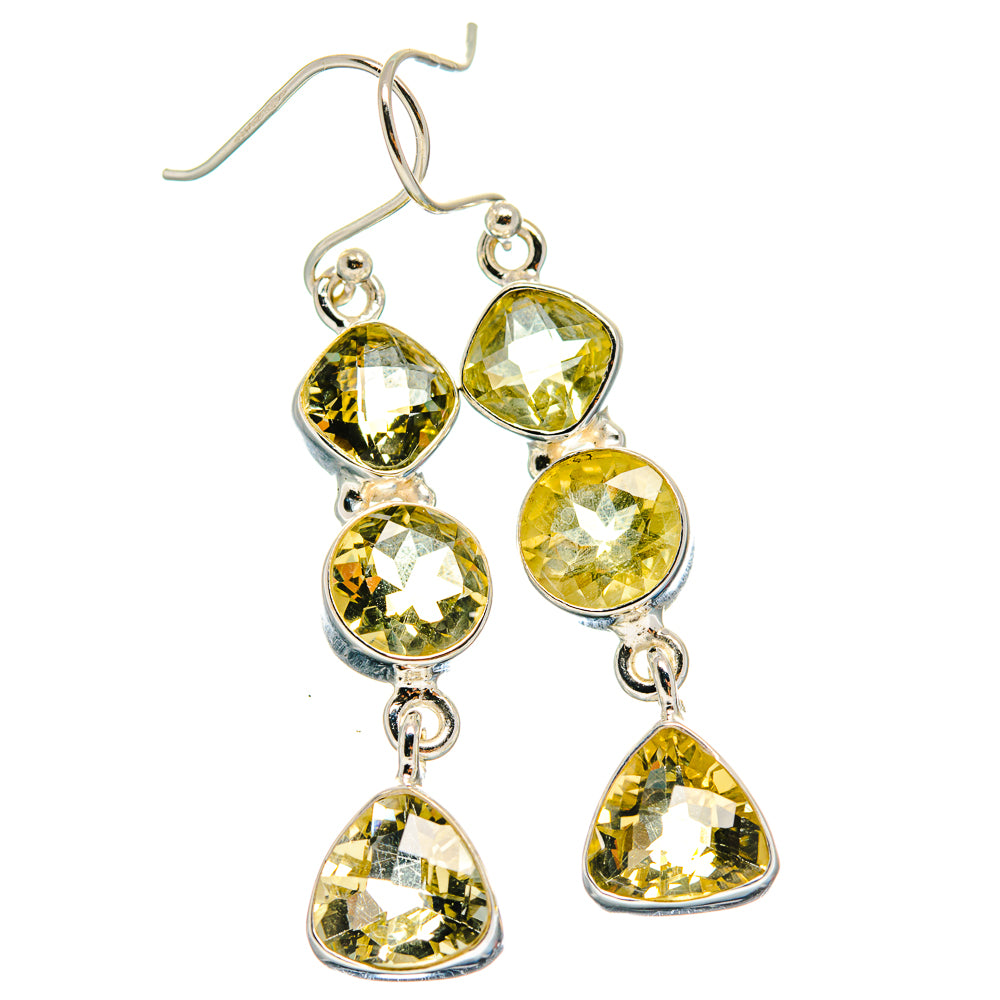 Citrine Earrings handcrafted by Anasilvercos - EARR424108
