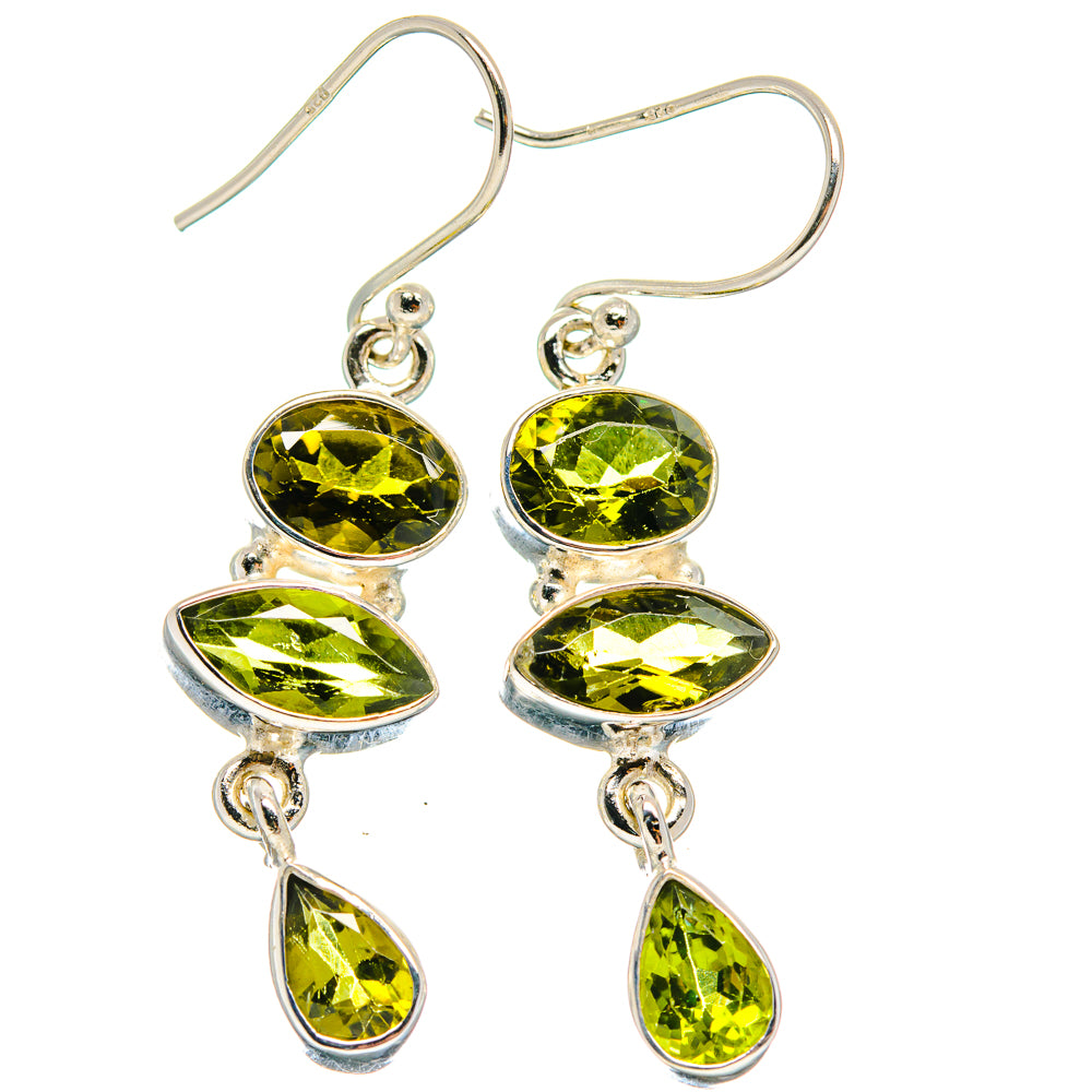 Peridot Earrings handcrafted by Anasilvercos - EARR424110