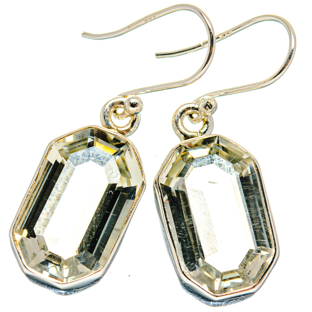 Green Amethyst Earrings handcrafted by Anasilvercos - EARR424114