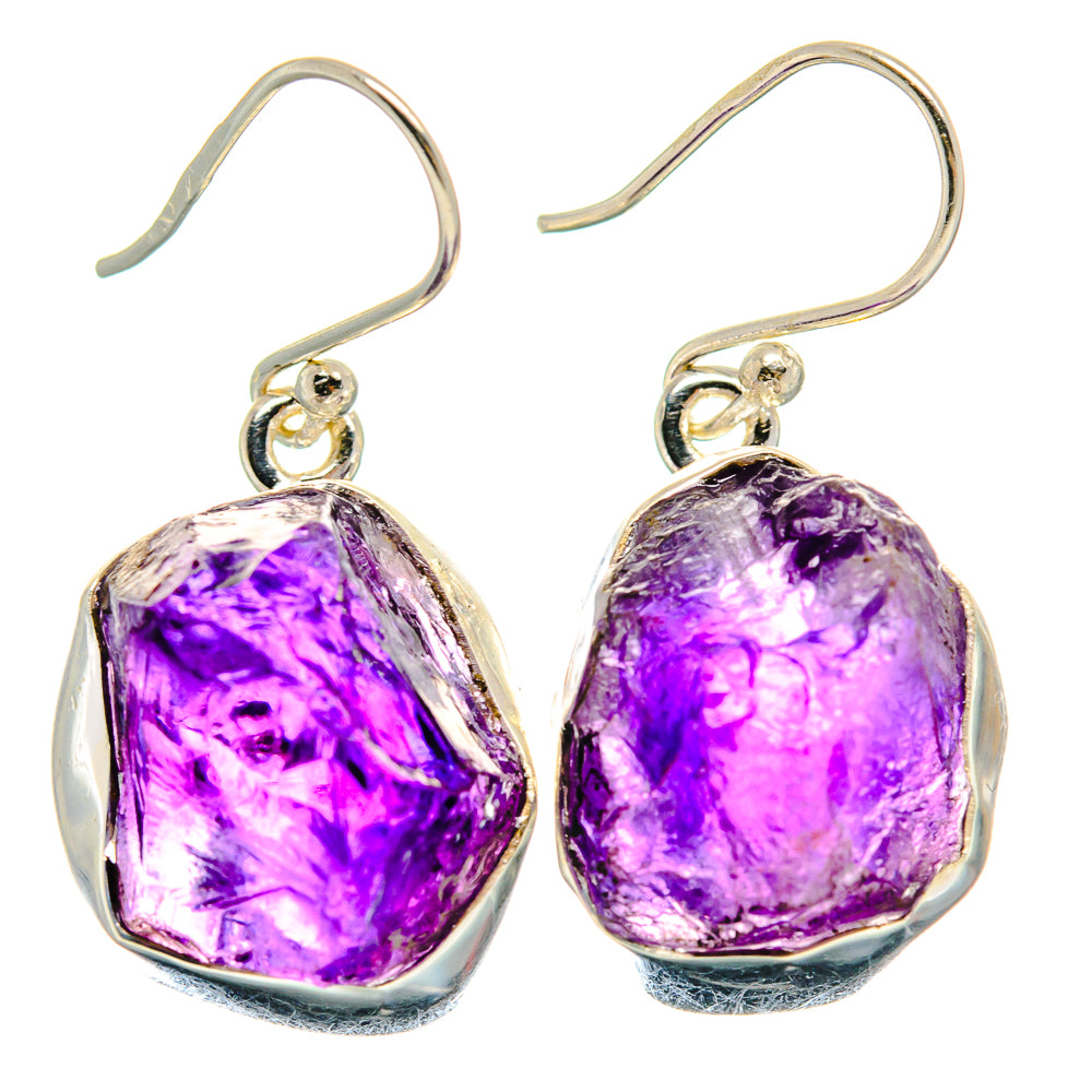 Amethyst Earrings handcrafted by Anasilvercos - EARR424118