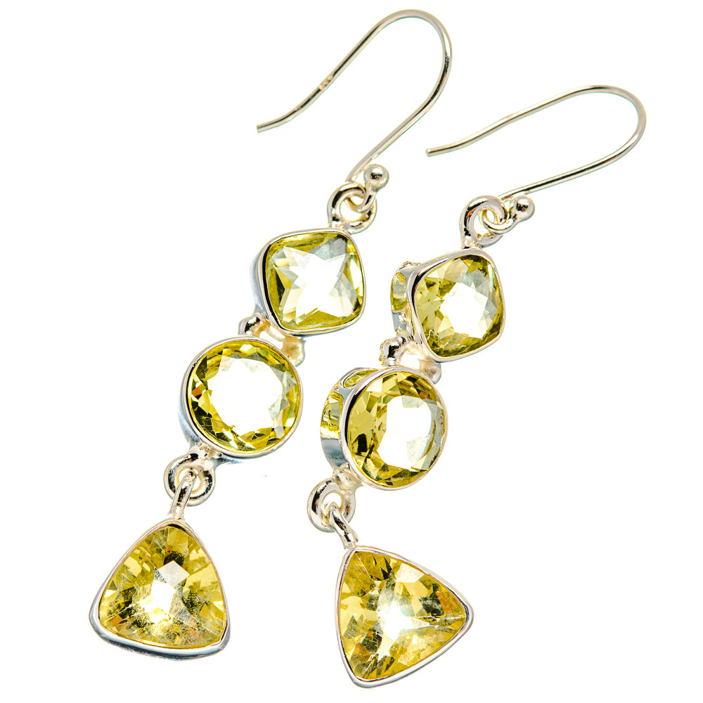 Citrine Earrings handcrafted by Anasilvercos - EARR424122