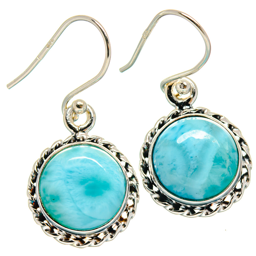 Larimar Earrings handcrafted by Anasilvercos - EARR424133