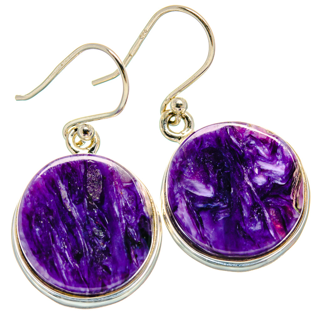 Charoite Earrings handcrafted by Anasilvercos - EARR424142