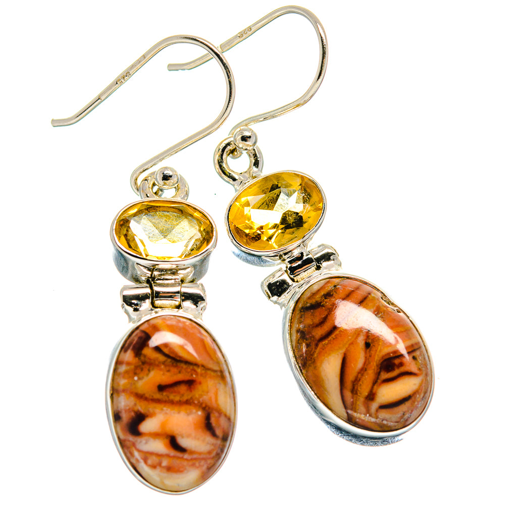 Imperial Jasper Earrings handcrafted by Anasilvercos - EARR424148
