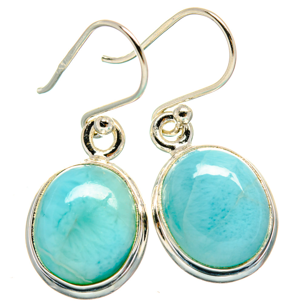 Larimar Earrings handcrafted by Anasilvercos - EARR424156