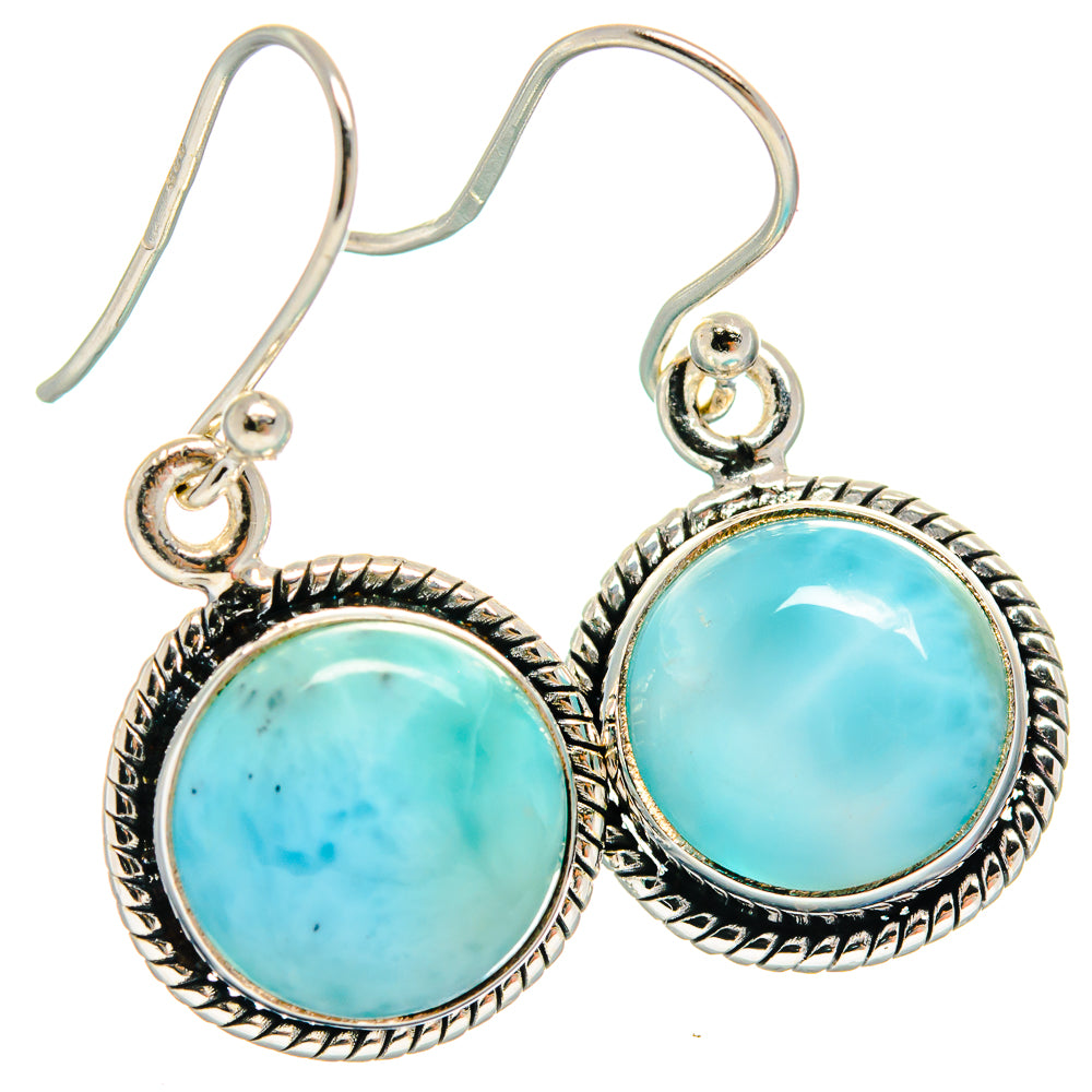 Larimar Earrings handcrafted by Anasilvercos - EARR424162