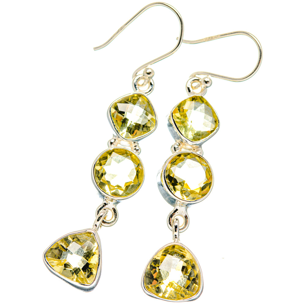 Citrine Earrings handcrafted by Anasilvercos - EARR424187