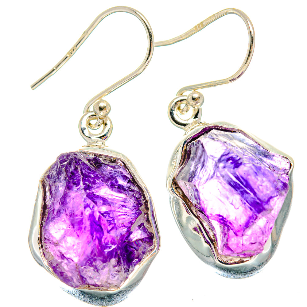Amethyst Earrings handcrafted by Anasilvercos - EARR424195