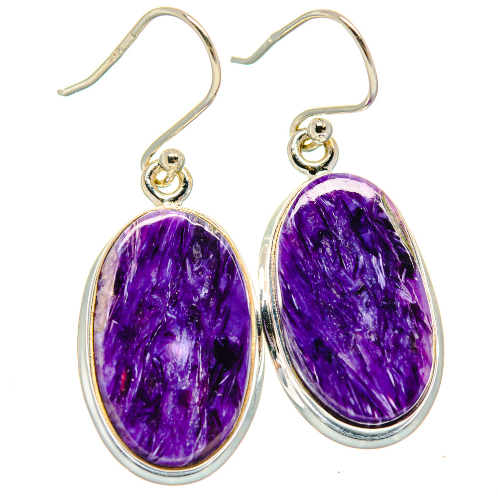 Charoite Earrings handcrafted by Anasilvercos - EARR424211