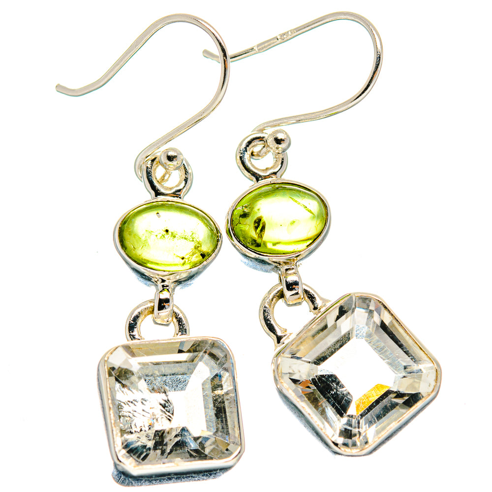 White Quartz Earrings handcrafted by Anasilvercos - EARR424212