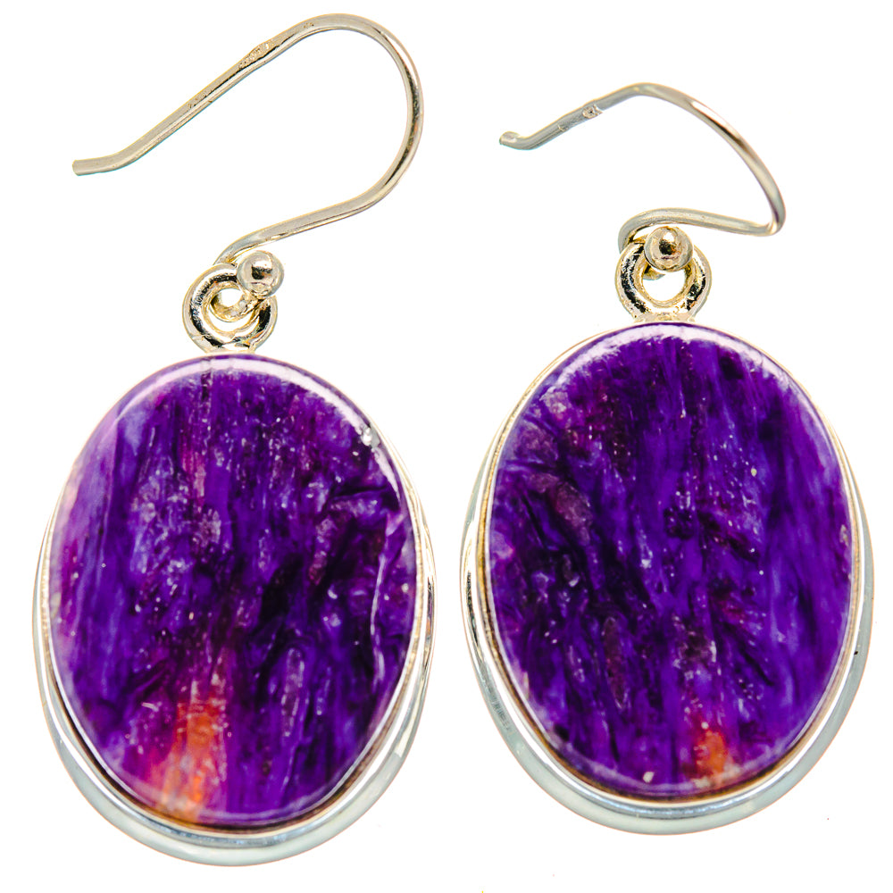 Charoite Earrings handcrafted by Anasilvercos - EARR424213