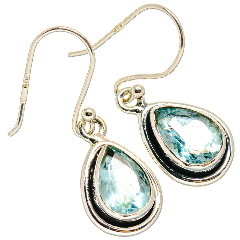 Blue Topaz Earrings handcrafted by Anasilvercos - EARR424223
