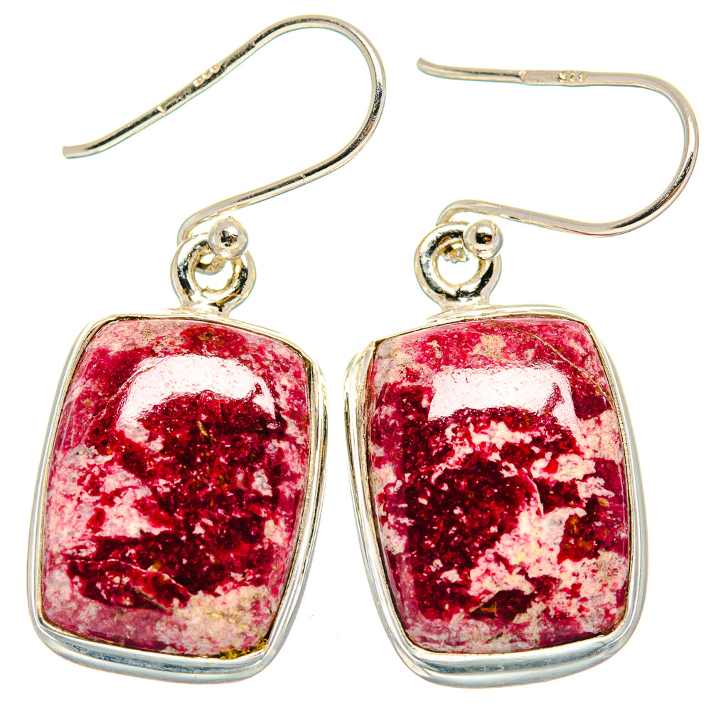 Thulite Earrings handcrafted by Anasilvercos - EARR424228